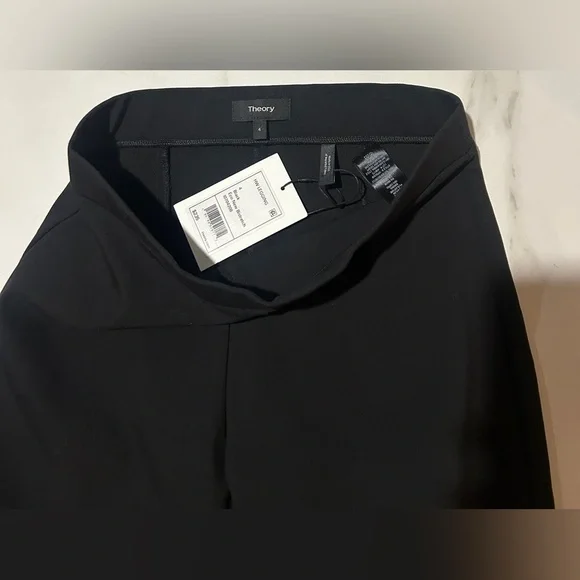 Theory HIGH-WAIST ECO NEW BI-STRETCH LEGGINGS IN BLACK - Picture 4 of 10